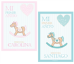 Anotador de deseos Baby Horse (rosa/celeste)